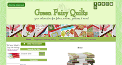 Desktop Screenshot of greenfairyquilts.com