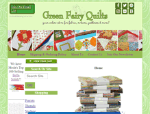 Tablet Screenshot of greenfairyquilts.com